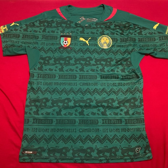Puma Cameroon 2014 FIFA World Cup Soccer Jersey - Picture 1 of 5
